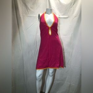 Retro Pink Halter Dress from Club Exx/Dolls Kill